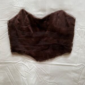 Zara Corset Top in Brown